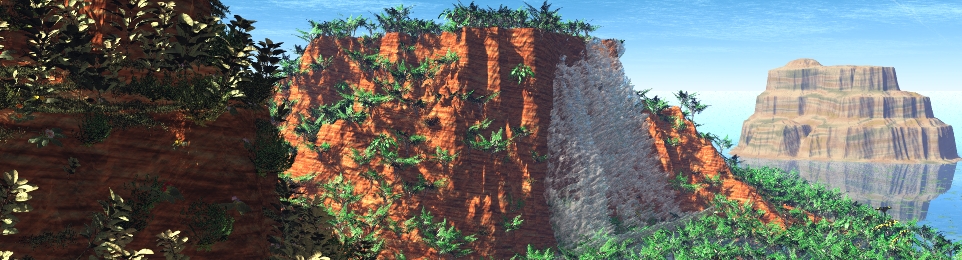 Waterfall Scene - Render Sample 4 Waterfall Scene - Render Sample 4
